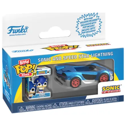 Bitty Funko POP figura Ride Sonic The Hedgehog Sonic and Speed Star s Sonic Lightning fotografija izdelka