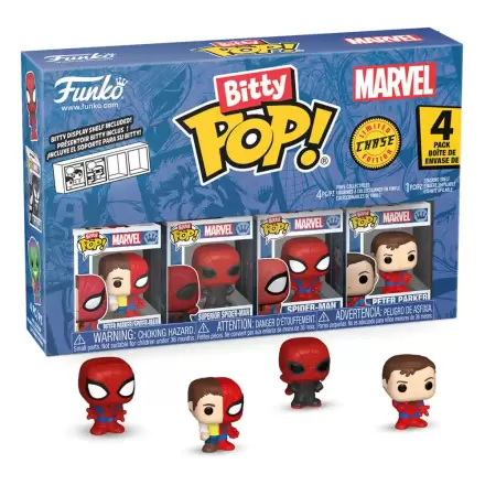 Bitty Funko POP Marvel Spider-Man Vinil Figura 4-Pack Parker Split fotografija izdelka