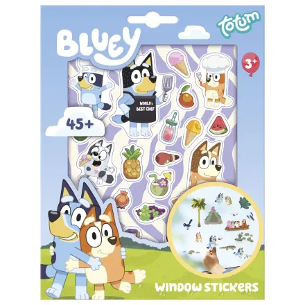 Bluey poletni set statičnih nalepk za okno fotografija izdelka