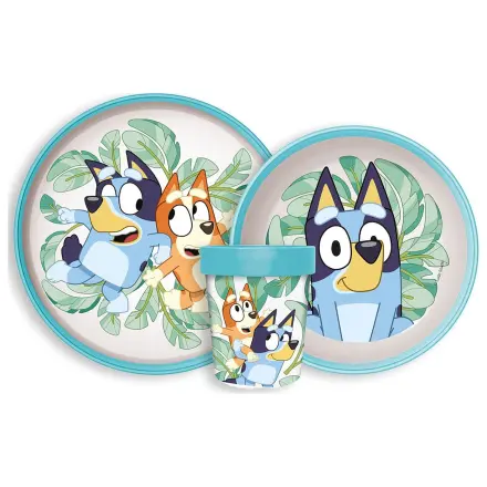 Bluey Tropical protizdrsni set posode, mikro plastični set fotografija izdelka