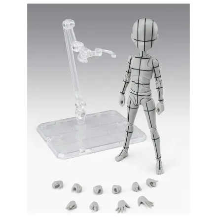 Body Series Body-Kun- Ken Sugimori Edition Wireframe Gray Color Ver. S.H. Figuarts figura 13cm fotografija izdelka