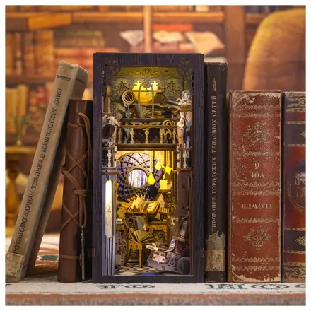 BOOK NOOK KIT DIY Nebula Common Room 350 kosov + LED Lučka konstrukcijski set fotografija izdelka