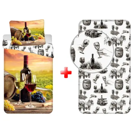 Wine Tasting komplet prevleke za odejo in rjuh fotografija izdelka