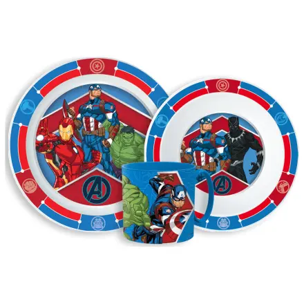 Avengers Army jedilni set, mikro plastični set s skodelico 265 ml fotografija izdelka
