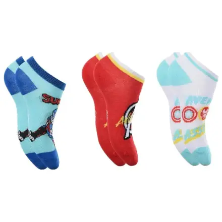 Avengers Assemble Blue otroške skrivne nogavice 31/34 fotografija izdelka