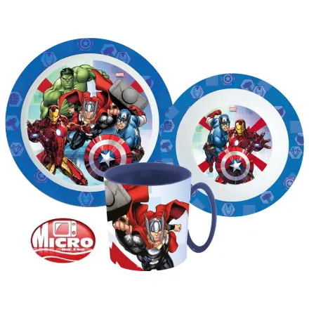 Avengers Rolling Thunder jedilni set, Micro Plastic Set s skodelico 350 ml fotografija izdelka