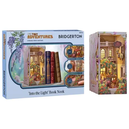 Bridgerton Tiny Adventures Book Nook Mini diorama V svetlobo 18 cm fotografija izdelka