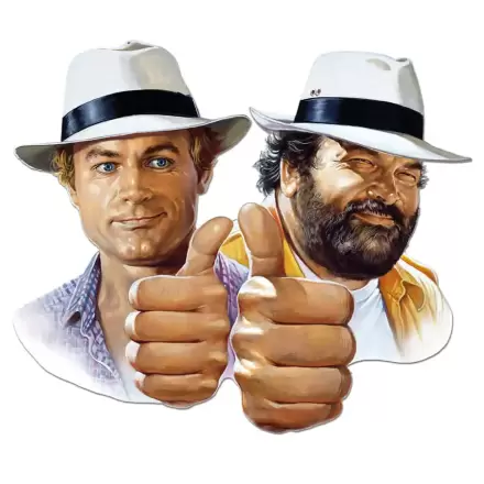 Bud Spencer & Terence Hill 3D kovinska tabla Hill + Spencer 45 x 45 cm termékfotója