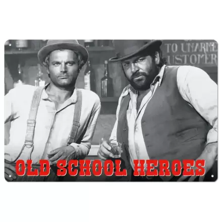 Bud Spencer & Terence Hill pločevinasta tabla Old School Heroes 20 x 30 cm termékfotója