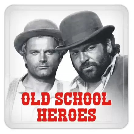 Bud Spencer & Terence Hill Tin podstavki Old School Heroes 10 x 10 cm fotografija izdelka
