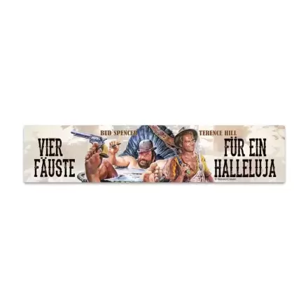 Bud Spencer & Terence Hill Tin table z magnetom Vier Fäuste für ein Halleluja 16 x 3,5 cm fotografija izdelka