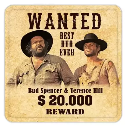 Bud Spencer & Terence Hill podstavki Wanted 10 x 10 cm fotografija izdelka