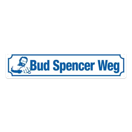 Bud Spencer pločevinasta tabla Bud Spencer Weg 46 x 10 cm fotografija izdelka