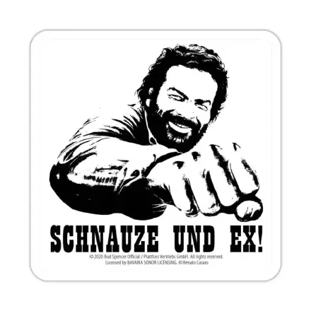 Bud Spencer Tin podstavki Schnauze und Ex 10 x 10 cm fotografija izdelka