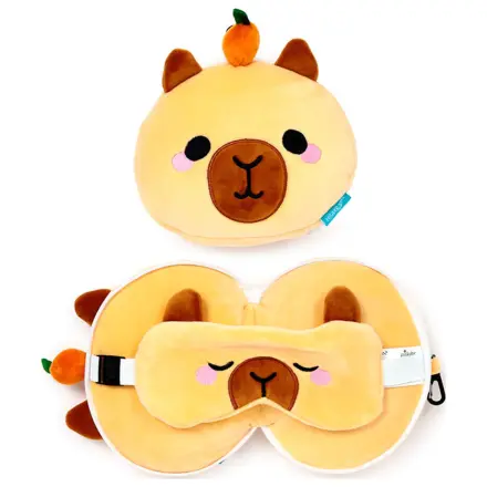 Capibara Duke Relaxeazzz potovalna blazina in maska za oči fotografija izdelka