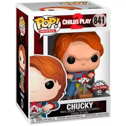 Child´s Play POP! Movies Vinil Figura Chucky z Buddy & Giant Scissors 9 cm termékfotója