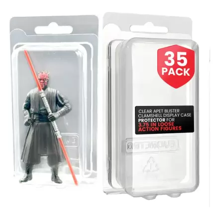 Školjkasti PET Zaščitni ovitki 35-Pack za akcijske figure XL fotografija izdelka