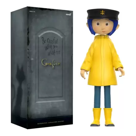 Coraline Supersize Vinyl akcijska figura Coraline s klobukom (gumbi namesto oči) 40 cm termékfotója