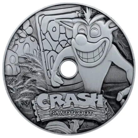 Crash Bandicoot Replika Kovinski CD-ROM Zbirateljski Izdelek Omejena Izdaja 11 cm fotografija izdelka