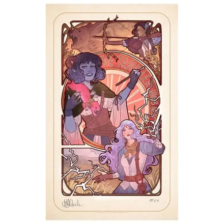 Critical Role Art Print Laura Bailey: 10th Anniversary Art Nouveau Ilustracije 46 x 28 cm - brez okvirja fotografija izdelka