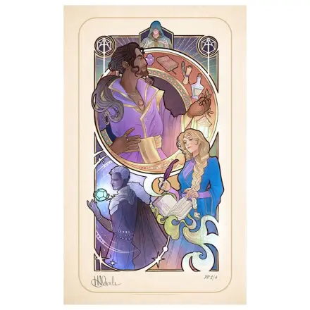 Critical Role Art Print Matthew Mercer: 10th Anniversary Ilustracije v stilu Art Nouveau 46 x 28 cm – neokvirjeno fotografija izdelka