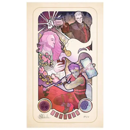 Critical Role Art Print Taliesin Jaffe: 10th Anniversary Art Nouveau Illustrations 46 x 28 cm - brez okvirja fotografija izdelka