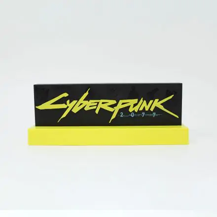 Cyberpunk 2077 LED svetlobni logotip 22 cm termékfotója