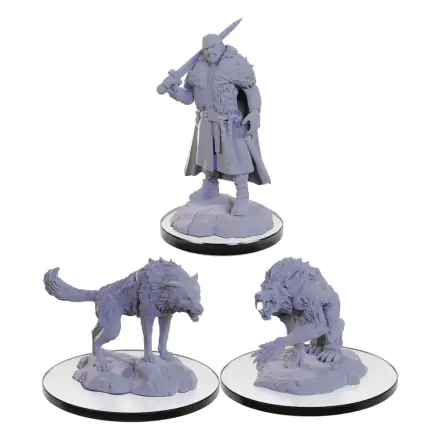 D&D Nolzur's Marvelous Miniatures miniatura Nepobarvan Loup Garou termékfotója