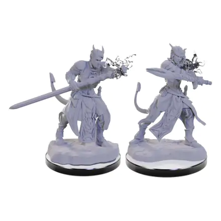 D&D Nolzur's Marvelous Miniatures miniature nepobarvani Tiefling Warlocks fotografija izdelka