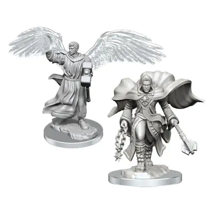 D&D Nolzur's Marvelous Miniatures Nepobarvane Miniature 2-Pack Aasimar Klerik Moški termékfotója