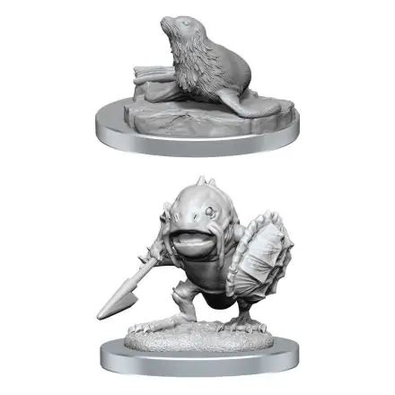 D&D Nolzur's Marvelous Miniatures Unpainted Miniatures 2-Pack Locathah & Tjulenj termékfotója