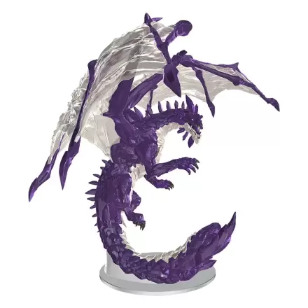D&D Ikone kraljestev v škatli, vnaprej pobarvane miniature odraslega ametistnega zmaja 38 cm fotografija izdelka