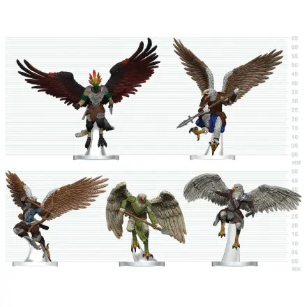 D&D Icons of the Realms Mini figurice Aarakocra Flock 20 cm fotografija izdelka