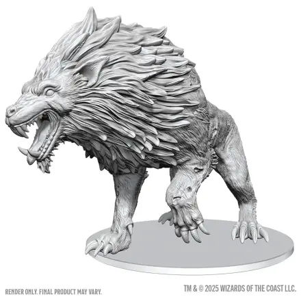 D&D Nolzur's Marvelous Miniatures Nepobarvane miniature Dire Worg 11 cm fotografija izdelka