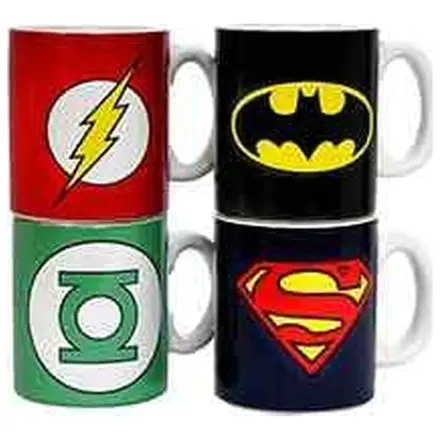 DC Comics Keramične Mini Skodelice za Kavo z Logotipi 8 cm Set fotografija izdelka