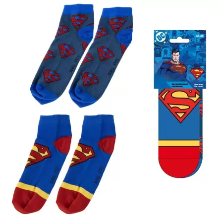 DC Comics kratke nogavice 2-paket Superman 38-45 fotografija izdelka