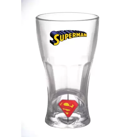 DC Comics steklen Superman vrteč 3D logotip fotografija izdelka