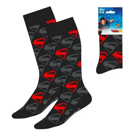 DC Comics Nogavice Superman Logo Črna 38-45 fotografija izdelka