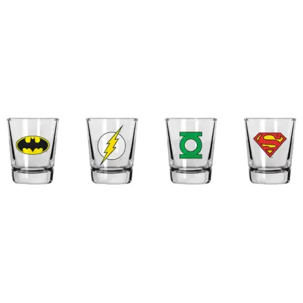 DC Komplet kozarcev za žganje - s 4 različnimi logotipi Superjunakov fotografija izdelka
