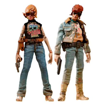 Death Gas Station Series Action Figures Canyon Sisters: Mrs. T & Ms. L 15 cm akcijske figure fotografija izdelka