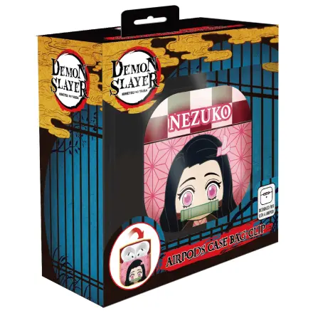 Demon Slayer Nezuko 3D penasta torbica za AirPods z zaponko fotografija izdelka