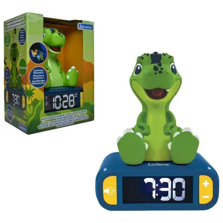 Dinozaver 3D nočna lučka digitalna budilka fotografija izdelka