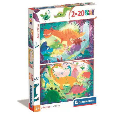 Dinozaver Smešno 2x20 kosov uganke Clementoni fotografija izdelka