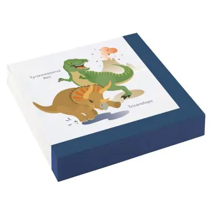 Dinosaur prtički 20 kosov 33x33 cm fotografija izdelka