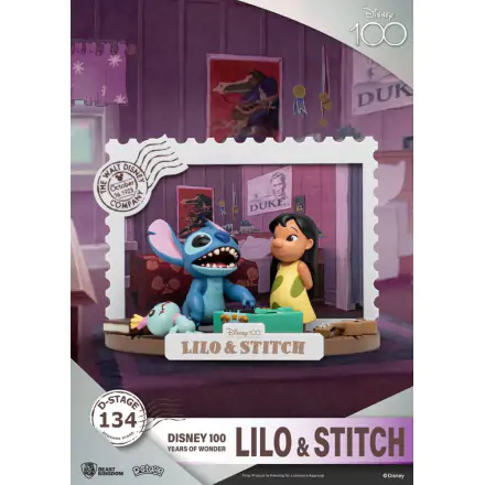 Disney 100 Years of Wonder D-Stage PVC Diorama Lilo & Stitch 10 cm fotografija izdelka