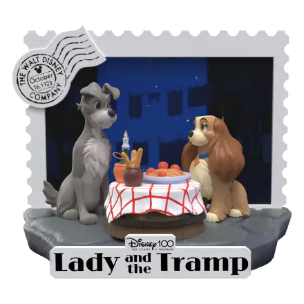 Disney 100th Anniversary D-Stage PVC Diorama Lady And The Tramp 12 cm fotografija izdelka