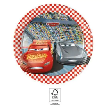 Disney Cars 3, Cars papirnati krožnik 8-delni 19.5 cm FSC fotografija izdelka