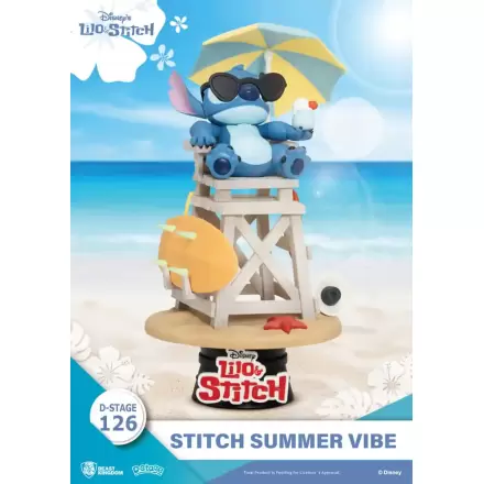 Disney D-Stage PVC Diorama Stitch Summer Vibe 16 cm fotografija izdelka