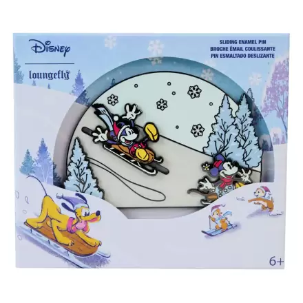 Disney by Loungefly Emajlirane Broške Mickey in prijatelji Winter Wonderland Limited Edition 8 cm termékfotója