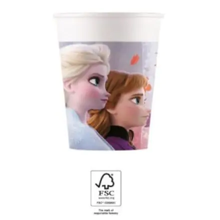 Disney Frozen II, Frozen papirnati kozarčki 8 kosov 200 ml FSC fotografija izdelka